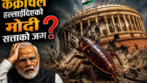 कक्रोचले हल्लाइदिएको मोदी सत्ताको जग