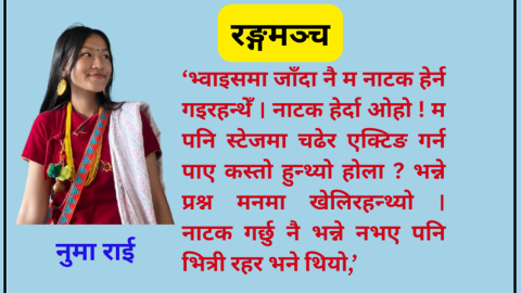 ‘रियालिटी शो’ देखि रङ्गमञ्चसम्म नुमा